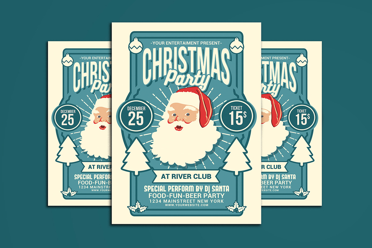 Christmas Party Flyer, a Flyer Template by Muhamad Iqbal hidayat (Photo 1 of 4)