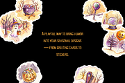 Spooky Doodle Halloween Graphics Pac, a Seasonal Illustration by BiancaXavier (Thumbnail 6 of 9)