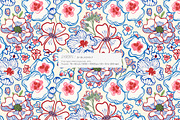 Mediterranean Bold Flower Pattern, a Pattern Graphic by likorbut (Thumbnail 2 of 13)