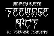 Teenage Riot, a Blackletter Font by TeenageFoundry (Thumbnail 1 of 10)