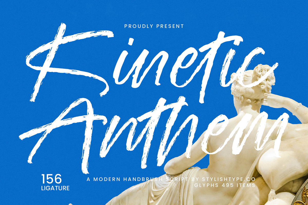 Kinetic Anthem Modern Handbrush Font, a Script Font by stylishtype.co (Photo 1 of 20)