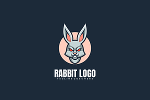 Rabbit Simple Mascot Logo