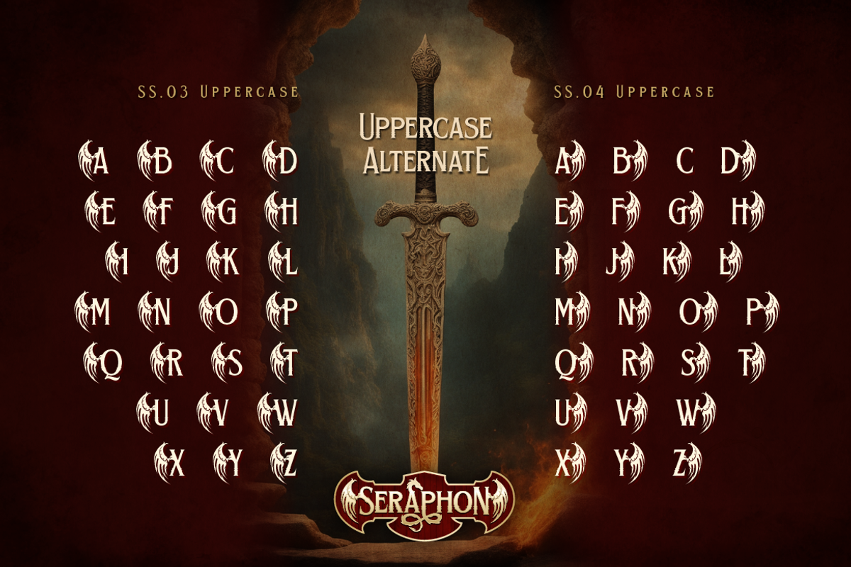 Seraphon, a Serif Font by Burntilldead (Photo 2 of 13)