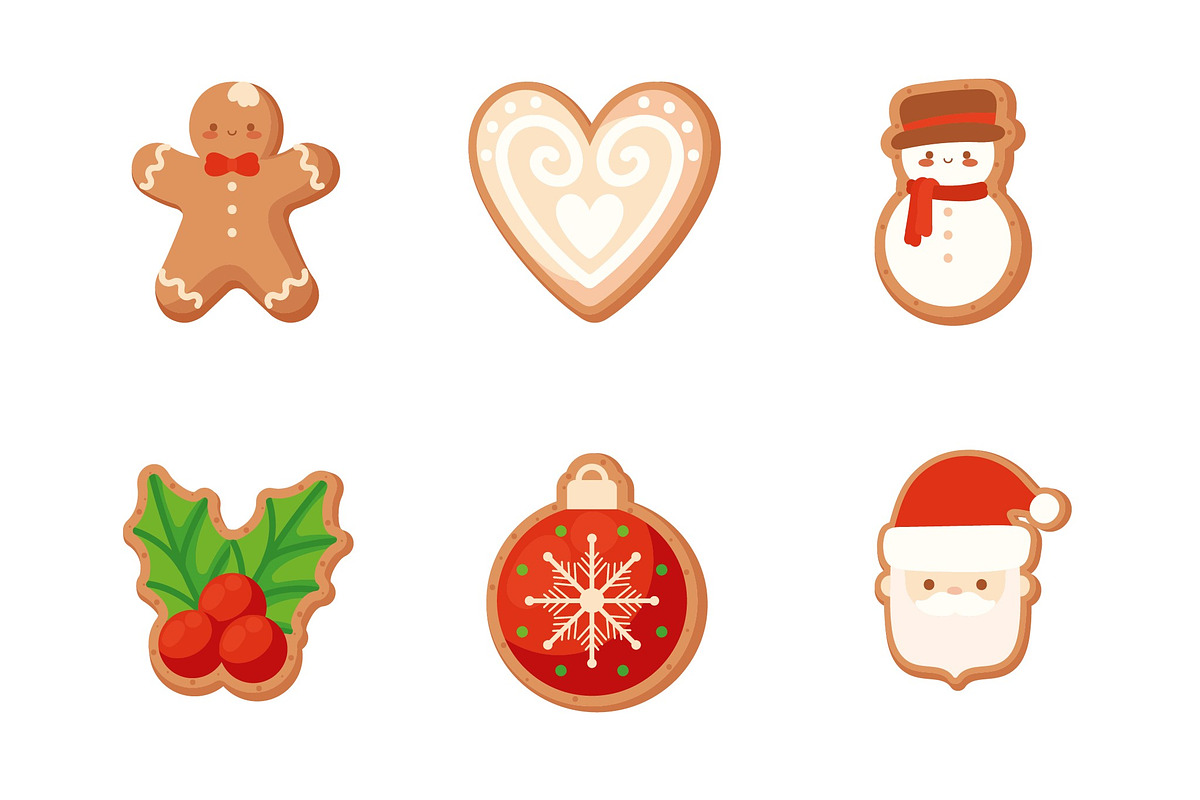 Christmas Cookies Illustration Set preview 3