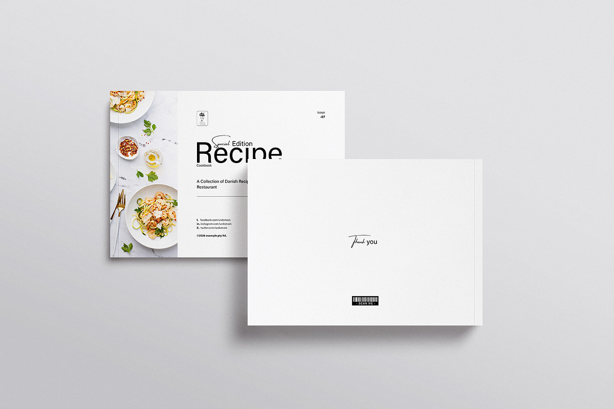 Cookbook Recipe Book Template, a Brochure Template by ArtisanaAura (Photo 10 of 10)
