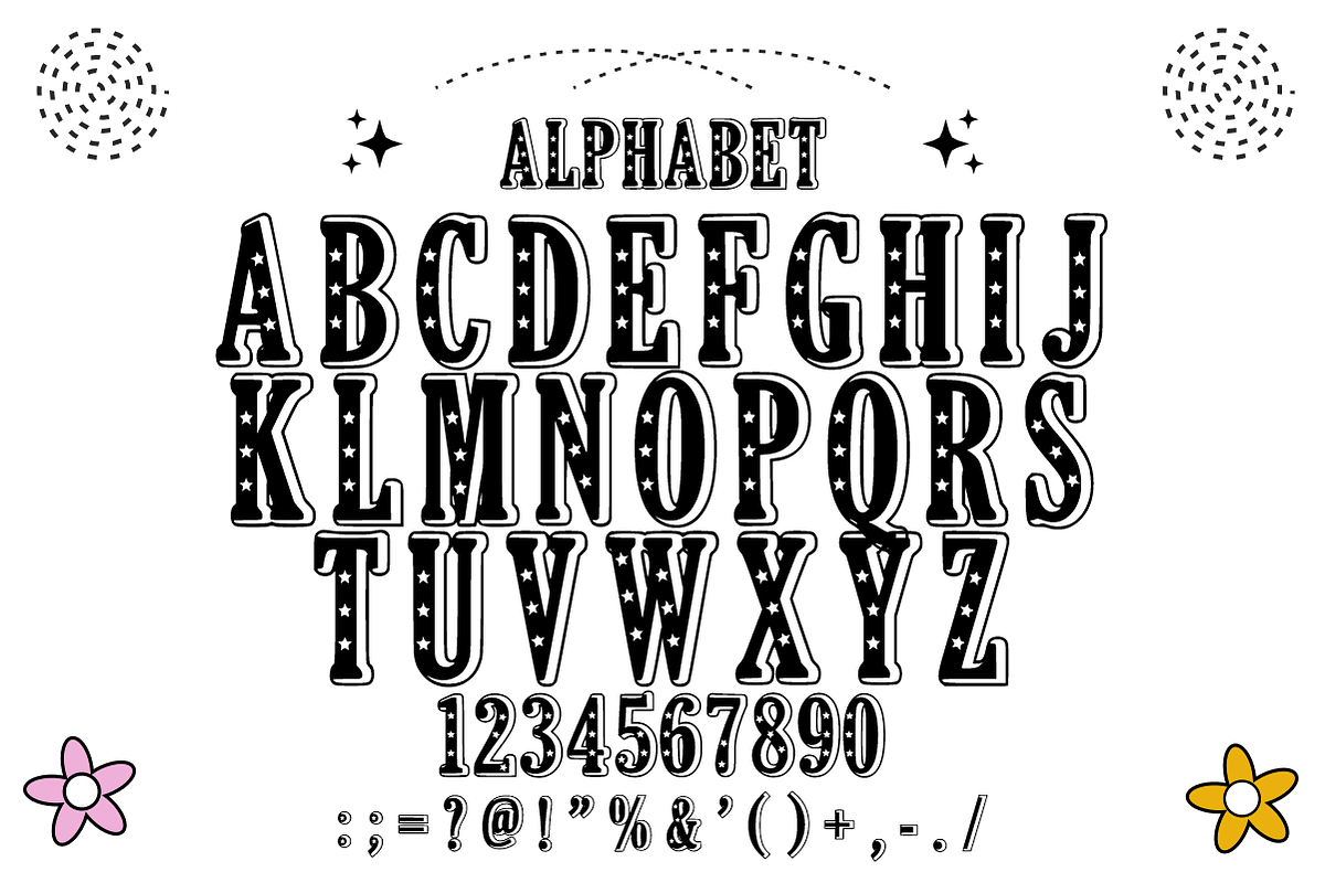 Merry Star - Festive Christmas Font, a Slab Serif Font by KiddoGlyphs Studio (Photo 5 of 5)