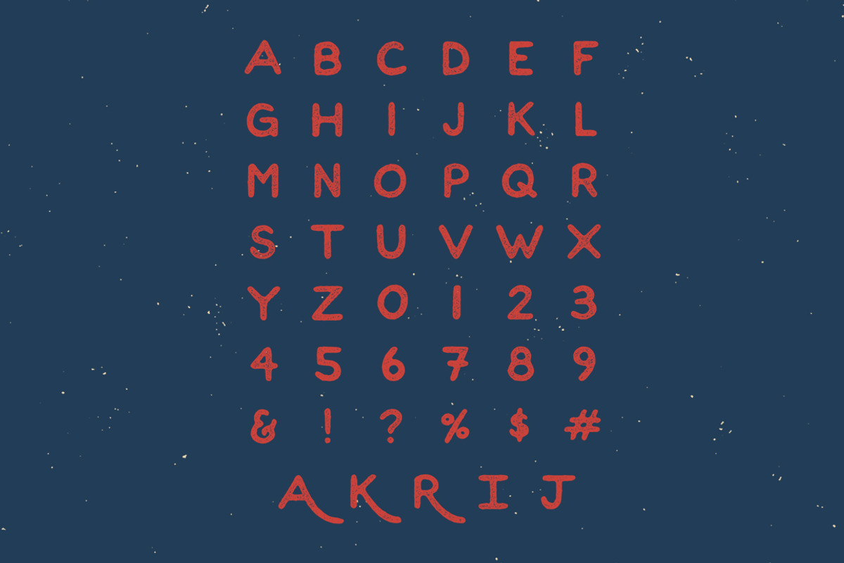 Oak & Ash - Hand Drawn Font preview 2