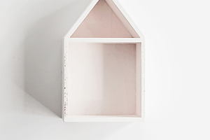 Minimal Wooden Display Styled Stock