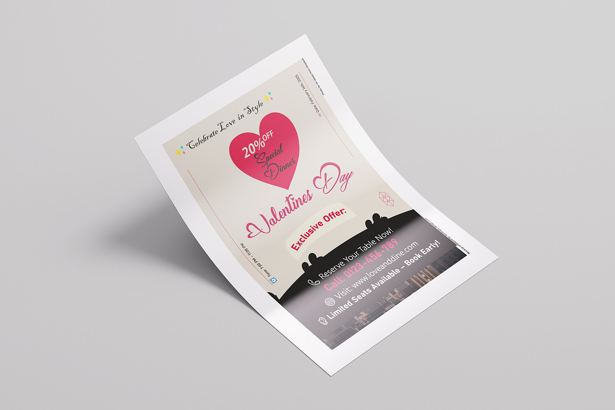 Valentine's Special Flyer Design, a Flyer Template by Sujun Baidyaa (Photo 2 of 5)