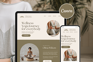 Yoga Coach Olivia Website Template