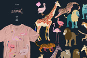 Animals vector clipart set, an Object Graphic by PatternsBlooming (Thumbnail 3 of 6)