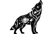 Wolf Silhouette Vector Bundle, an Animal Illustration by Designer_Momina (Thumbnail 4 of 21)