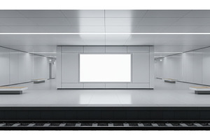 minimal subway station interior with, an Architecture Photo by Igor Tichonow