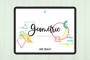 Geometric Procreate Stamp Brushes