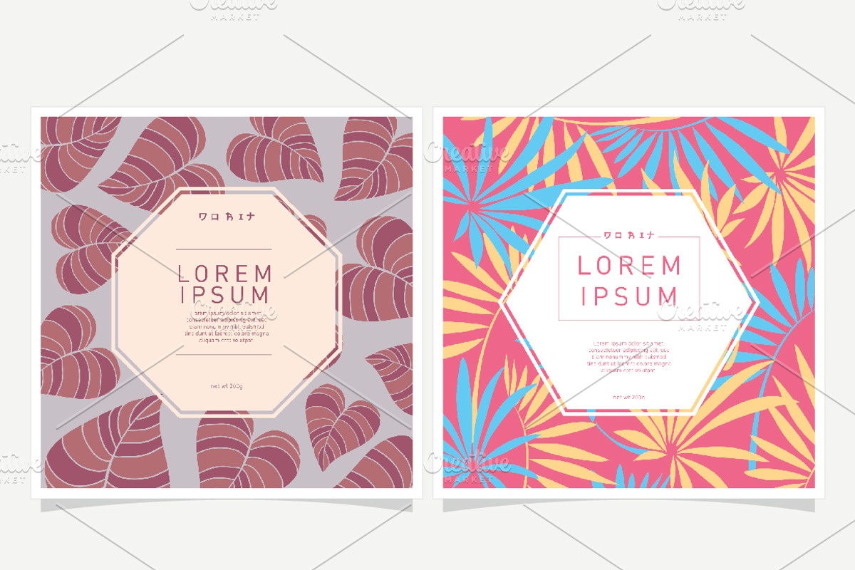 Floral background and Label Design, a Pattern Graphic by Rejoice Creative Assets (Photo 4 of 6)