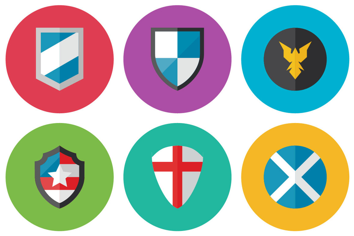 40 Shield Flat Icon Set, an Icon by VectorCam (Photo 2 of 5)