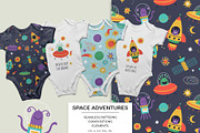 Space Adventures | 100% hand drawn, a Decorative Illustration by Irina Ostapenko (Thumbnail 1 of 9)