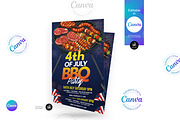 4th Of July BBQ Party Flyer, a Flyer Template by Aam360 (Thumbnail 1 of 3)