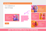 Canva Email Signature Templates, an Email Template by SunshineStudioBoutique (Thumbnail 4 of 10)