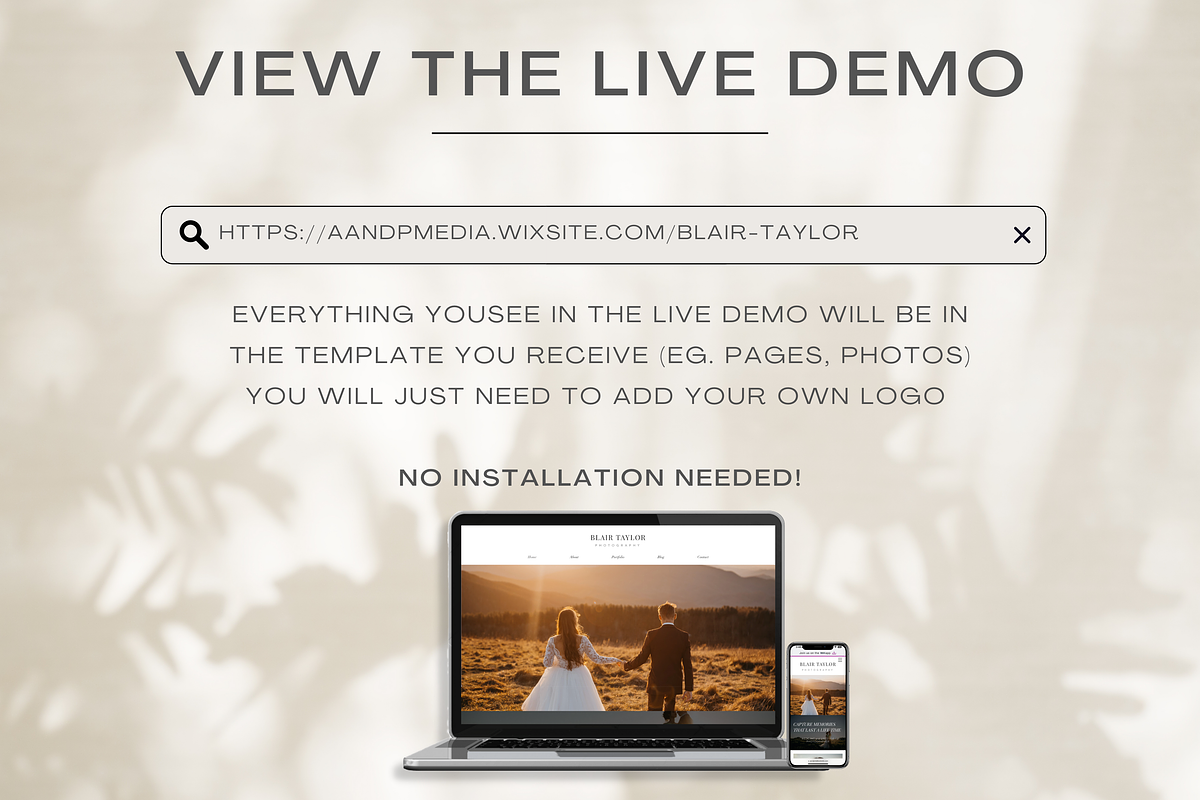 Wix Website Design for Photography, a Websites & App Template by Cosmic Design (Photo 7 of 9)