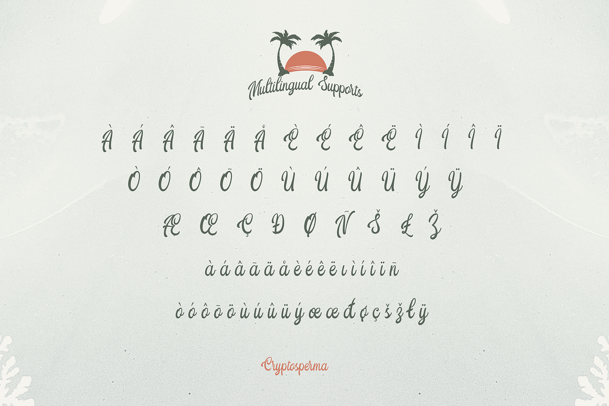 Cyrtosperma, a Script Font by ilhamtaro (Photo 9 of 10)