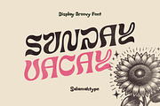 Sunday Vacay Display Font, a Font by Salamahtype (Thumbnail 1 of 8)