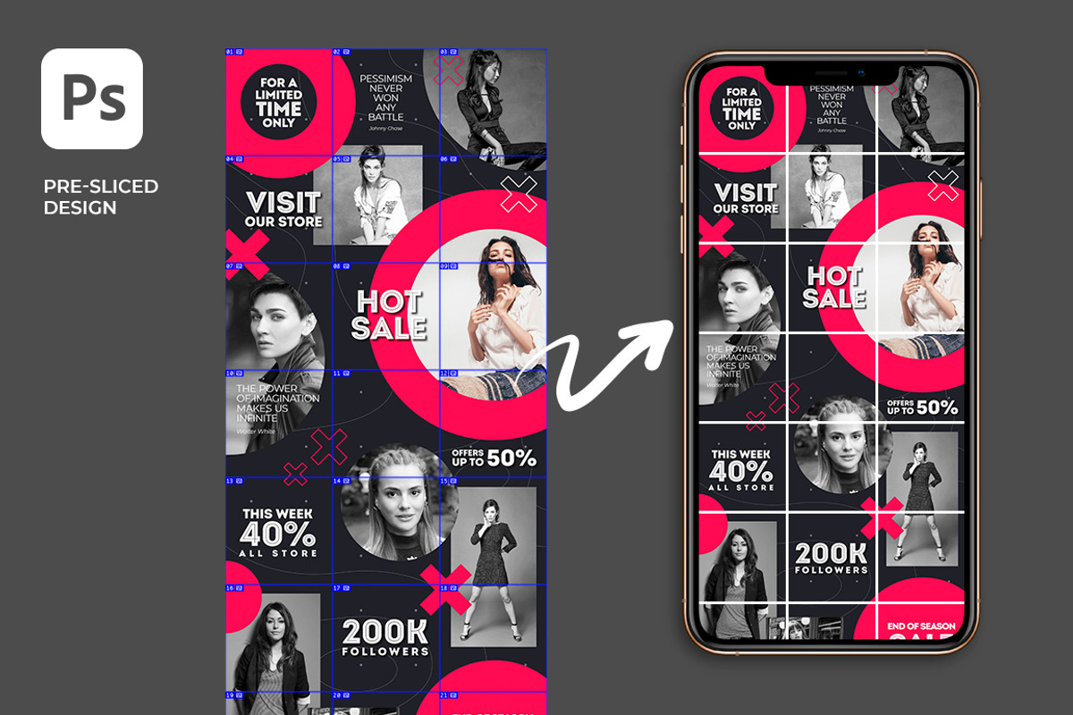 Tour - Instagram Puzzle Feed, a Social Media Template by Plan B (Photo 5 of 6)