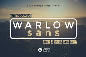 Warlow Sans - 25% off
