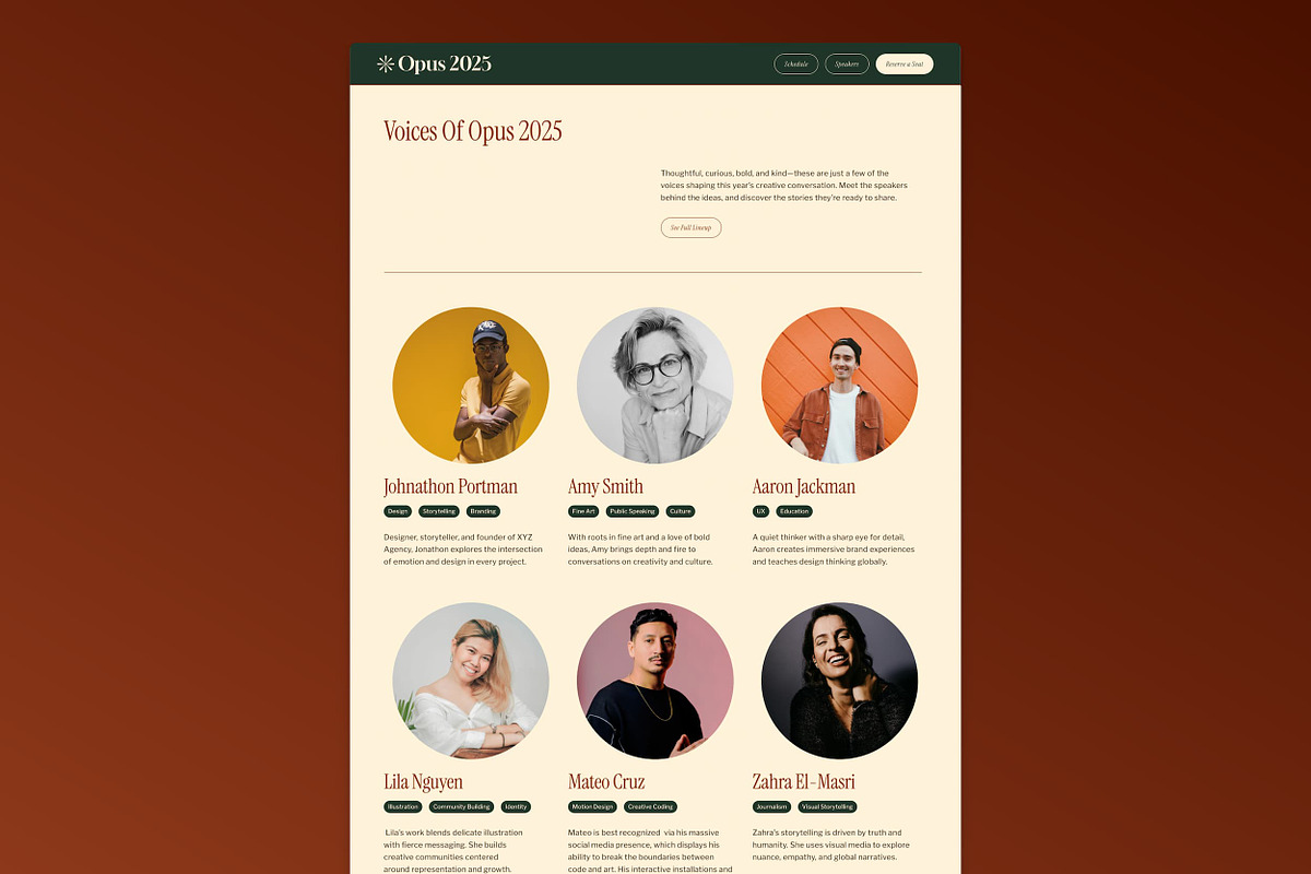 Overtura - Framer Event Template, a Landing Page Template by Designed by Sabb (Photo 4 of 6)