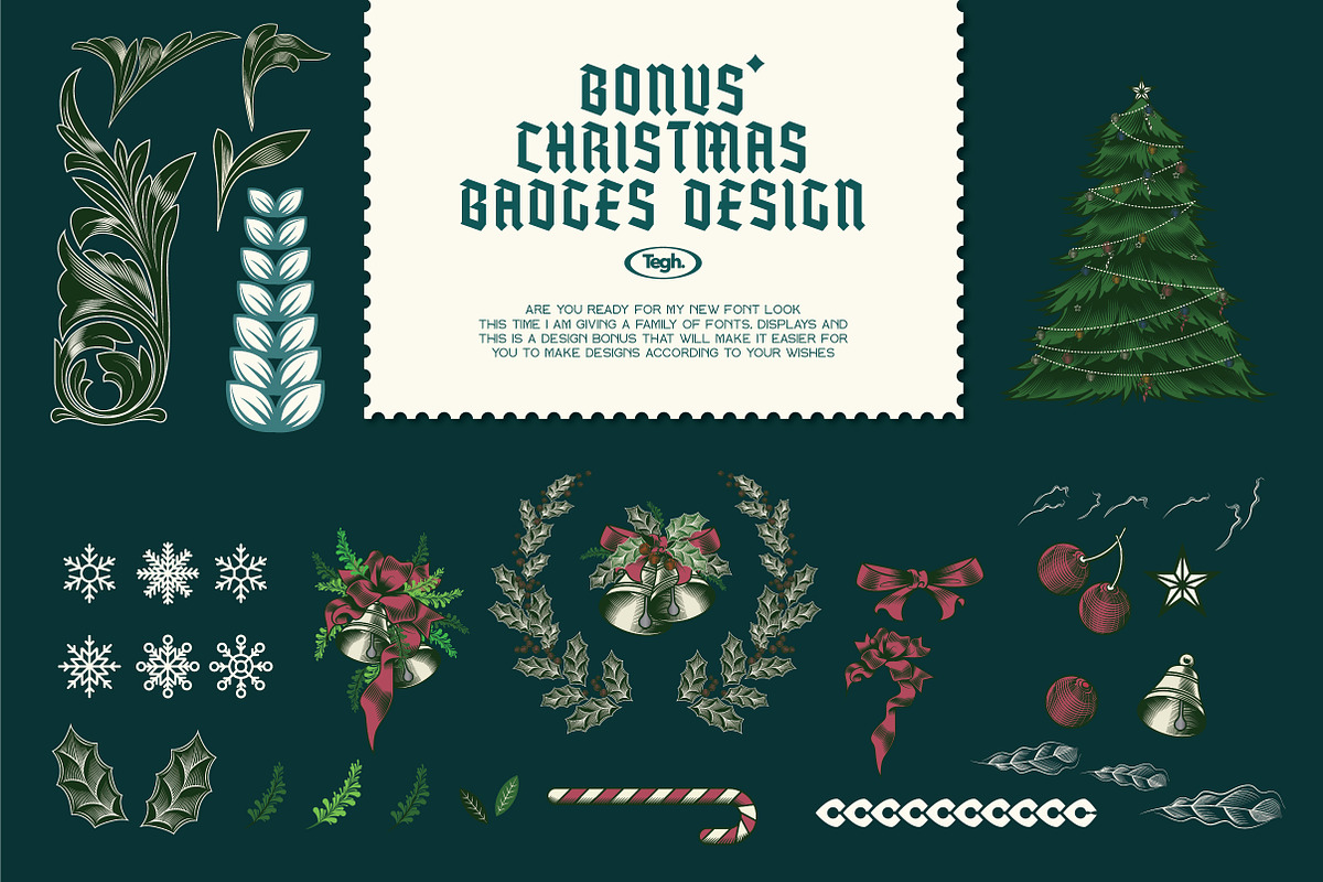 manufacture font collection, a Font by Tegh co. (Photo 12 of 13)