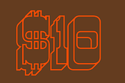 Westward Numerals, a Slab Serif Font by Drew Melton (Thumbnail 3 of 5)