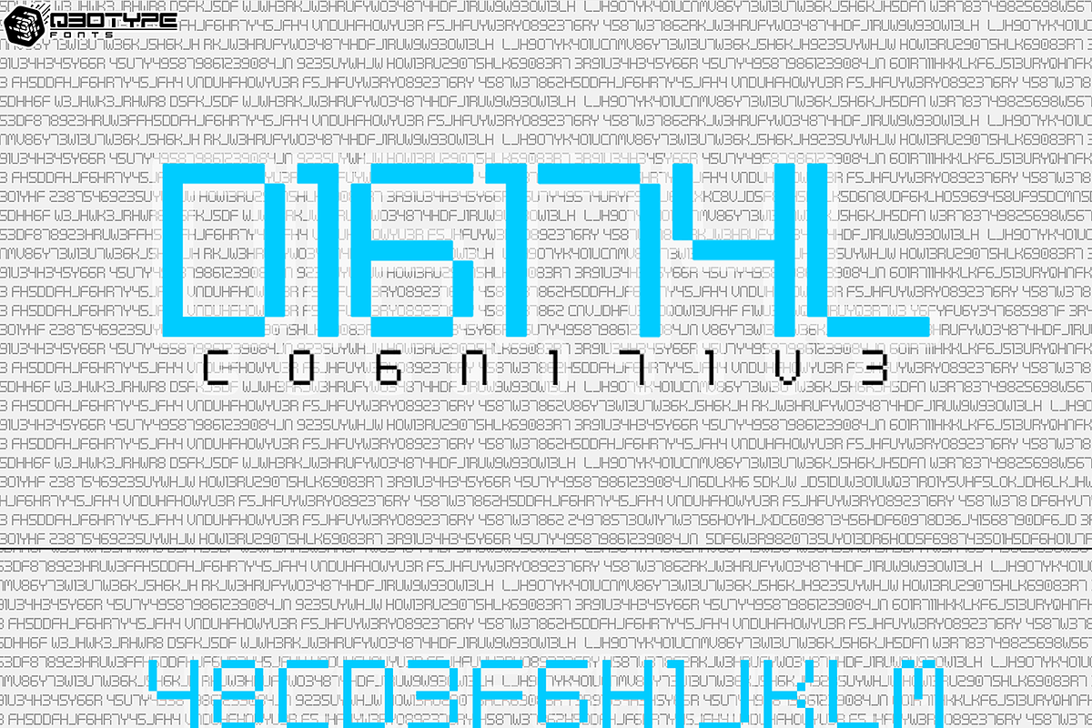 Digital (3-font pack), a Font by Qbotype Fonts (Photo 4 of 4)