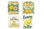 Coastal Yellow Lemon Summer Bundle, a Seasonal Illustration by Designworld (Thumbnail 2 of 9)
