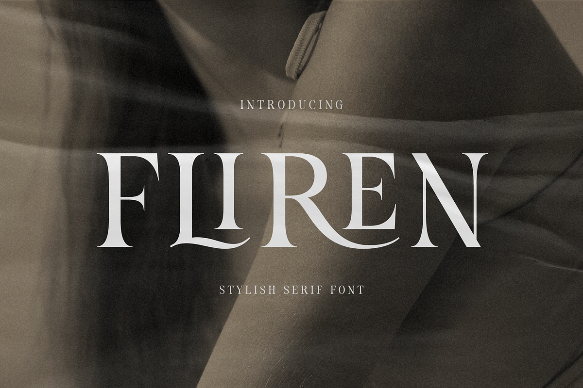 Fliren - Stylish Serif Font, a Serif Font by Sronstudio (Photo 1 of 16)