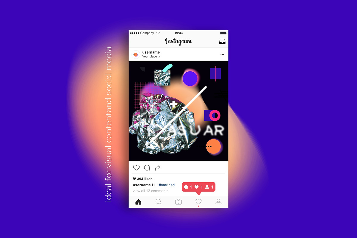 Gradient abstract & geometric set., a Pattern Graphic by lisa_kalev (Photo 2 of 12)