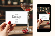 Retro 3.5x2 Place Card Mockup, a Product Mockup by Serenefeeling (Thumbnail 5 of 6)