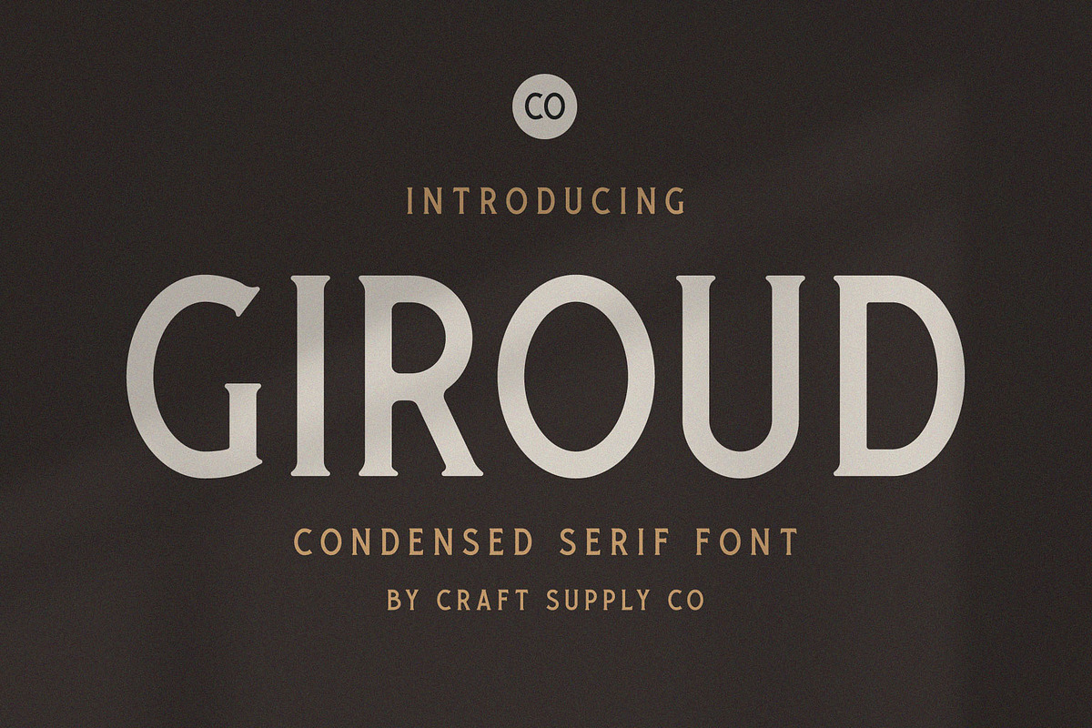 Giroud - Condensed Serif Font, a Serif Font by Craft Supply Co. (Photo 10 of 10)