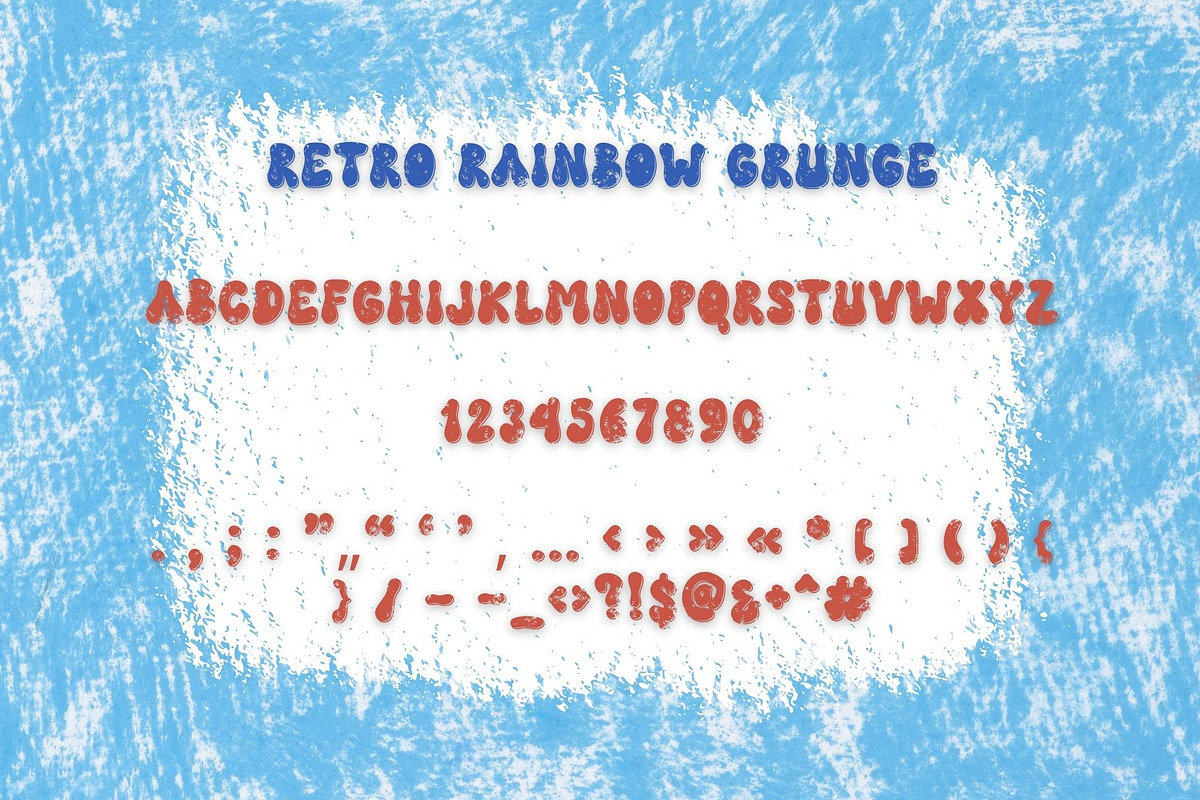 Retro Rainbow is a Retro Groovy font, a Handwritten Font by Brown Cupple (Photo 9 of 10)