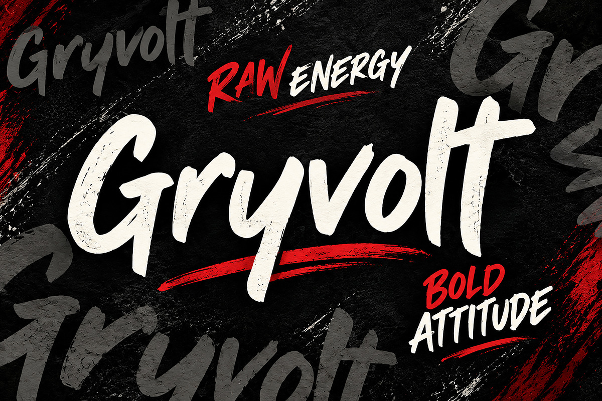 Gryvolt, a Script Font by Wow Magic (Photo 3 of 5)