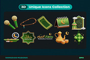 Ramadhan 3D Icons Illustration, an Illustration by Lumina_ui_ux202 (Thumbnail 4 of 8)