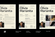 Minimal Resume And Cover Letter, a Resume Template by Neermana (Thumbnail 1 of 5)