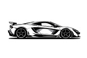 Racing Car Silhouette Bundle, an Illustration by Gfx_Store (Thumbnail 2 of 9)