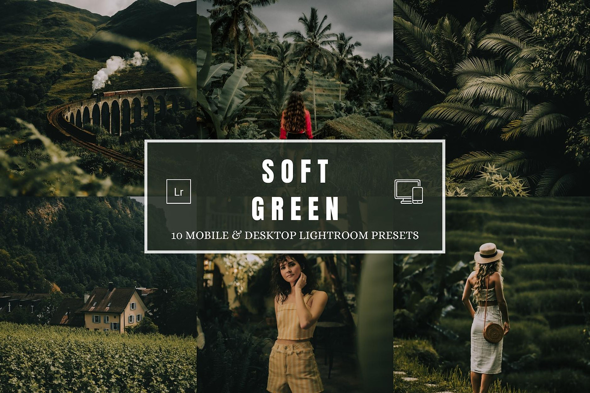 10 Soft Green Lightroom Presets, a Preset Add-On by MEPRESETS (Photo 1 of 9)