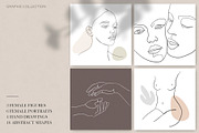 Woman Minimal Line Art Collection, an Illustration by ms Julia Nova (Thumbnail 2 of 6)