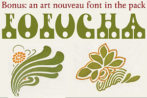 Art Nouveau Ornaments BONUS FONT