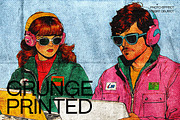 Grunge Printed Photo Effect, a Layer Style Add-On by dokudokunomi (Thumbnail 1 of 5)