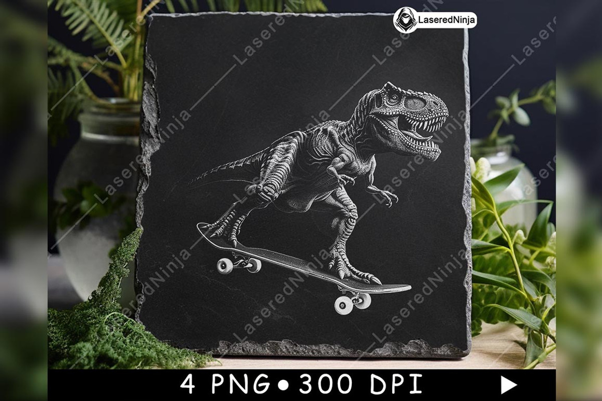 T Rex Skateboard Dinosaur Funny, a Background Graphic by LaseredNinja (Photo 7 of 7)