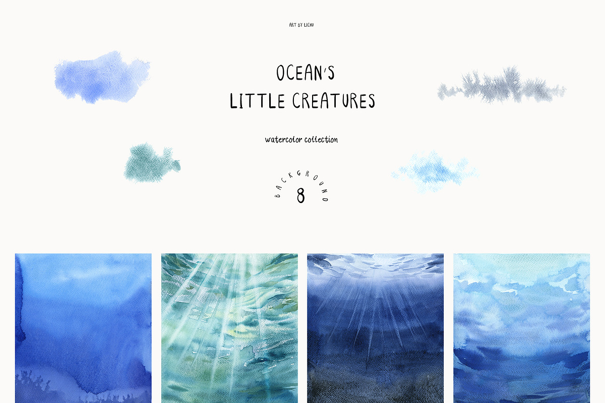 Ocean's Little Creatures, an Animal Illustration by LiChu Art (Photo 12 of 12)