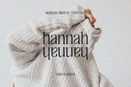 hannah | modern display serif font