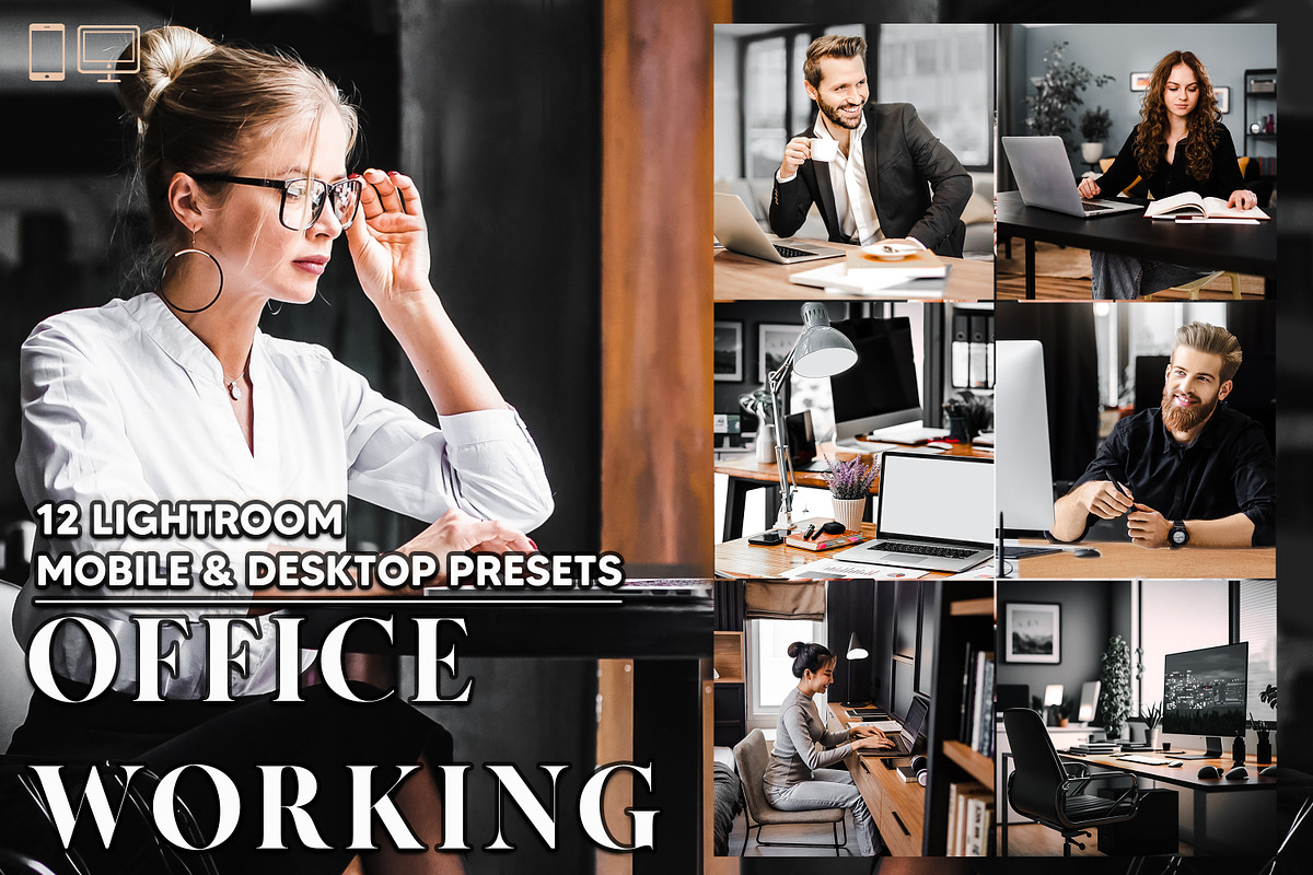 12 Office Working Lightroom Presets, a Preset Add-On by Hue Palettte Studio (Photo 1 of 10)